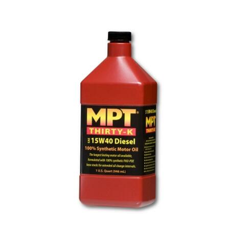 MPT INDUSTRIES MPT THIRTY-K 15W40 Diesel 100% Synthetic Motor Oil MPT33